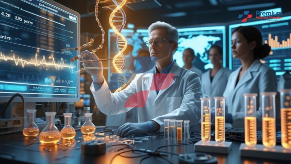 Medical research collaboration opportunities connecting clinical trial units and laboratories